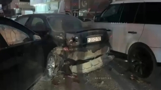 Sarayda zəncirvari qəza - FOTOLAR 