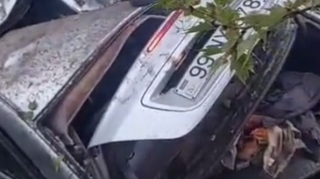 İki hərbçinin öldüyü qəzanın - VİDEOsu