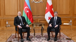 İlham Əliyevin Mixeil Kavelaşvili ilə təkbətək görüşü olub - FOTO 