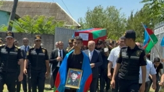 İtkin-şəhid Dəyanət Musayevin qalıqları Ucarda dəfn edildi 