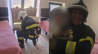 Kəlbəcərdə köməksiz qalan azyaşlının xilasedilmə GÖRÜNTÜLƏRİ   - VİDEO