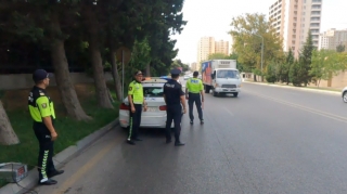 Yol polisi Nizami rayonunda "Təmiz hava" aksiyası keçirdi   - VİDEO