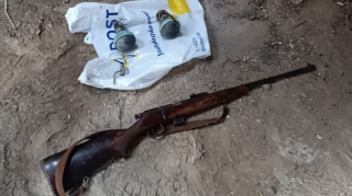 Binədə odlu silah və əl qumbarası aşkar edilib  - FOTO