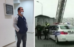 Yol polisindən qaçan sürücü  əməliyyatçılar tərəfindən tapılıb həbs edildi - FOTO 