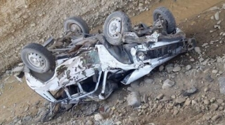 В Кельбаджарском районе автомобиль упал в овраг 