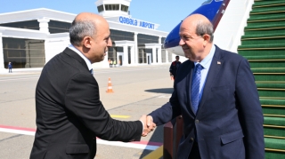 Ersin Tatar Azərbaycandadır - FOTO