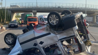 Türkiyədə ər və arvad ağır qəzaya düşüblər - FOTO 