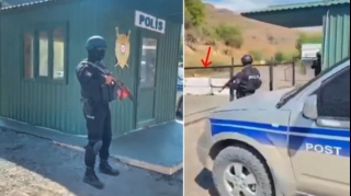 Azərbaycan polisinin  Gorus-Qafan yolundakı postu  - VİDEO