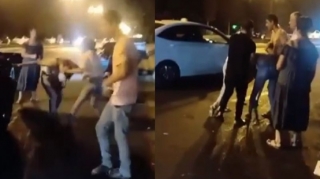 Bakıda qızlar əlbəyaxa davaya çıxdılar - VİDEO