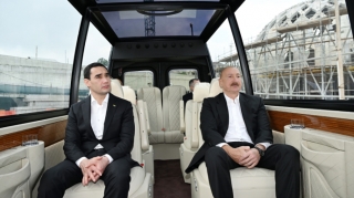 Şuşa məscidində tikinti işləri ilə tanış oldular - FOTOLAR 