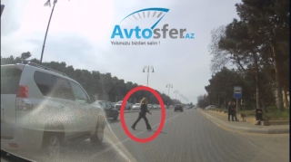 Belə məsuliyyətsizlik edən piyadaların bir gün ölüm xəbəri gəlir - VİDEO