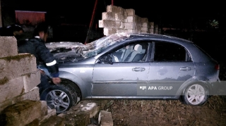 Lənkəranda avtomobil hasarı aşırdı  - FOTO