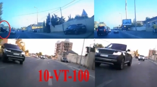 Bakıda “Range Rover” sürücüsü hamilə qadına  şok yaşatdı  - VİDEO