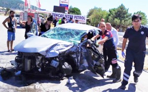 Ayan qəza görüntülərini paylaşdı - VİDEO