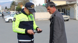 Zaqatalada yol polisi reyd keçirib, piyadalar cərimələnib - FOTO