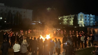 Xankəndidə bayram tonqalları qalanıb - FOTO 