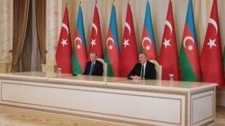 Azərbaycan və Türkiyə prezidentləri mətbuata bəyanatlarla çıxış ediblər -  FOTO - VİDEO 