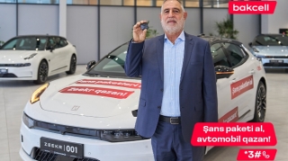 Bakcell lotereyasında 12-ci avtomobil uduldu! 