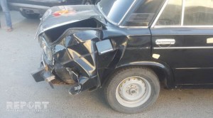 Cəlilabadda iki avtomobil toqquşub - FOTO