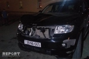 Bakıda ayıq sürücü "Jeep"lə piyadanı vurub - FOTO