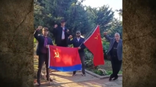 Bakıda SSRİ bayrağı qaldıranlar barədə həbs qətimkan tədbiri seçilib - FOTOLAR 