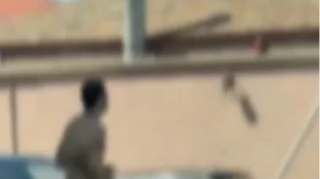 Bakıda magistral yolda lüt gəzən gənc saxlanıldı 