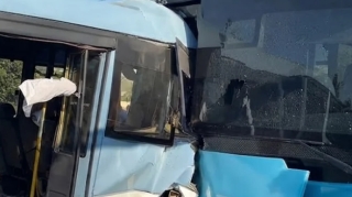 Bakıda iki avtobus TOQQUŞDU  - VİDEO