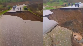 Kəndlərarası yol yararsız hala düşdü - VİDEO - YENİLƏNİB