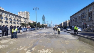 Heydər Əliyev prospektində nəqliyyatın hərəkəti bərpa olunub - FOTO 