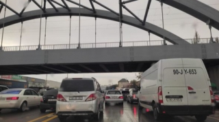 Bakı-Sumqayıt yolunda hərəkət yenə dayandı - FOTO 