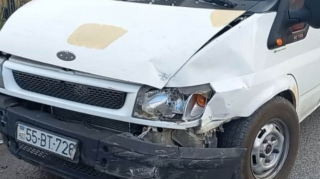 Göyçayda zəncirvari yol qəzası olub, xəsarət alan var   - FOTO