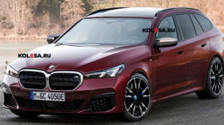 BMW готовит новый спортивный универсал: первое изображение i5 Touring