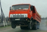 Bakıda "Kamaz"ı at kimi çapırlar - FOTO