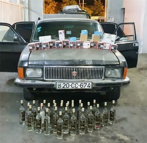 Təhlükəsizlik avadanlıqlarını və spirtli içkiləri gizlədərək keçirməyə cəhd etdi
