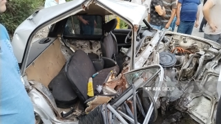 Oğuzda "Toyota" və "VAZ-2106" toqquşdu: 1 ölü, 4 yaralı   - FOTO - VİDEO - YENİLƏNİB