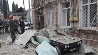 С территории Армении обстреливается азербайджанский город Гянджа