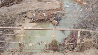 Cəlilabadda sel körpünü qəzalı vəziyyətə saldı 