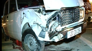 Biləsuvarda iki "VAZ" toqquşdu, xəsarət alan var 