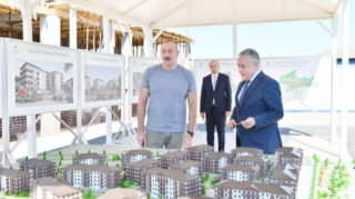 Prezident Cəbrayıl Yaşayış Kompleksində aparılan tikinti işləri ilə tanış olub   - FOTO