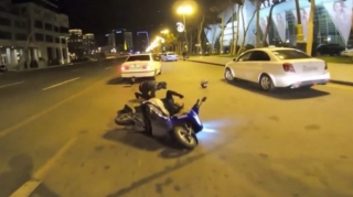 Bakıda qəzaya düşən moped sürücüsü xəstəxanada öldü