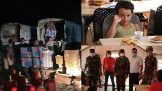 Azərbaycan vətəndaşları üçün müvəqqəti yerləşmə məntəqəsinə ərzaq, su və mebel göndərilib - FOTO/VİDEO 