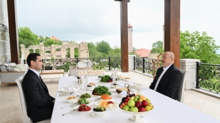 Şuşada birgə nahar etdilər - FOTO
