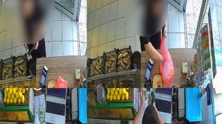 В Хачмазе покупательницу заподозрили в обмане продавца - ВИДЕО 