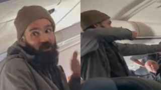 Sərnişin təyyarənin qapısını açıb tullanmağa çalışdı: “Məni öldürmək istəyirlər” - VİDEO 