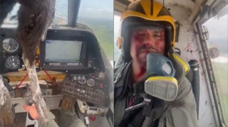 Havada dəhşət:  Kabinəyə girən gözlənilməz qonaq pilotu yaraladı - VİDEO 