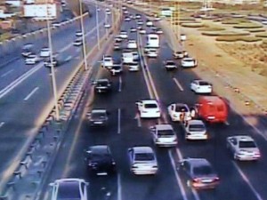 Ramana körpüsündə zəncirvarı qəza baş verib