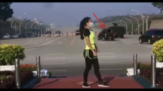 Məşq videosu hazırlayarkən çevrilişin ilk anlarını qeydə aldı  - VİDEO