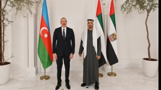 Prezident İlham Əliyev BƏƏ Prezidenti ilə görüşdü  - FOTO - YENİLƏNİB