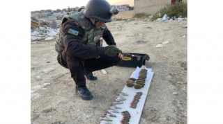 Abşeronda silah-sursat tapıldı - FOTO