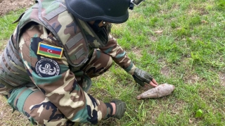 Bakıda hərbi sursat aşkarlanıb  - FOTO